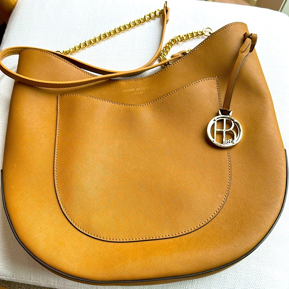 Henri Bendel camel crossbody bag